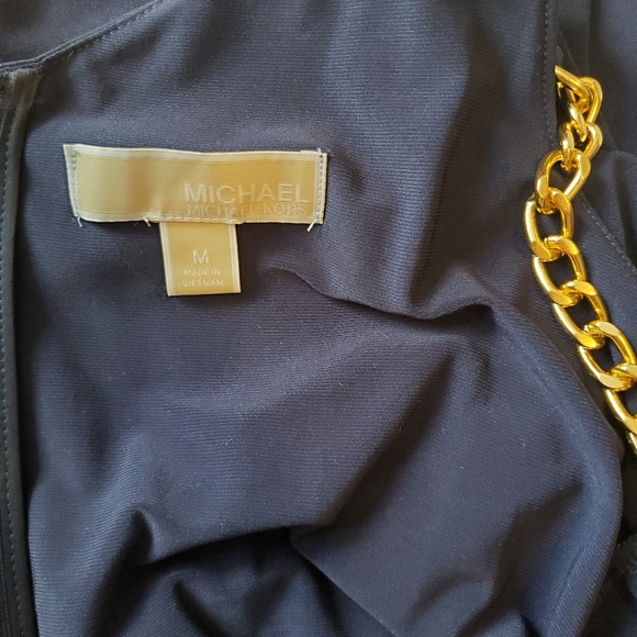 Michael Kors Chain Embellished Popover Maxi Dress - Picture 12 of 13